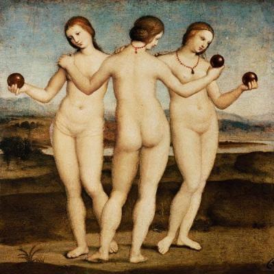 Les trois Grâces, Raphaël, 1505