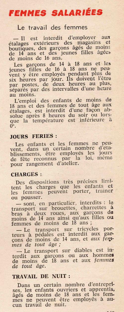 femmes salariees 1963 clair foyer